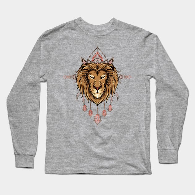 Lion Long Sleeve T-Shirt by JagatKreasi